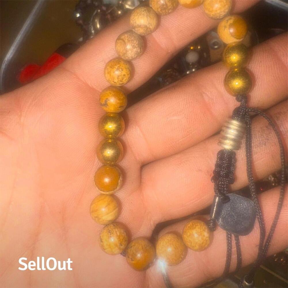 MBlazek Studio Picture Jasper Beaded Bracelet Anniversary Gift